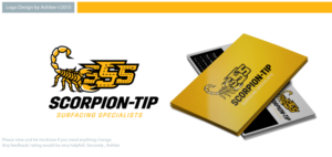 Logo-Design von Anhlee für Scorpion-Tip Surfacing Specialists | Design: #10359819