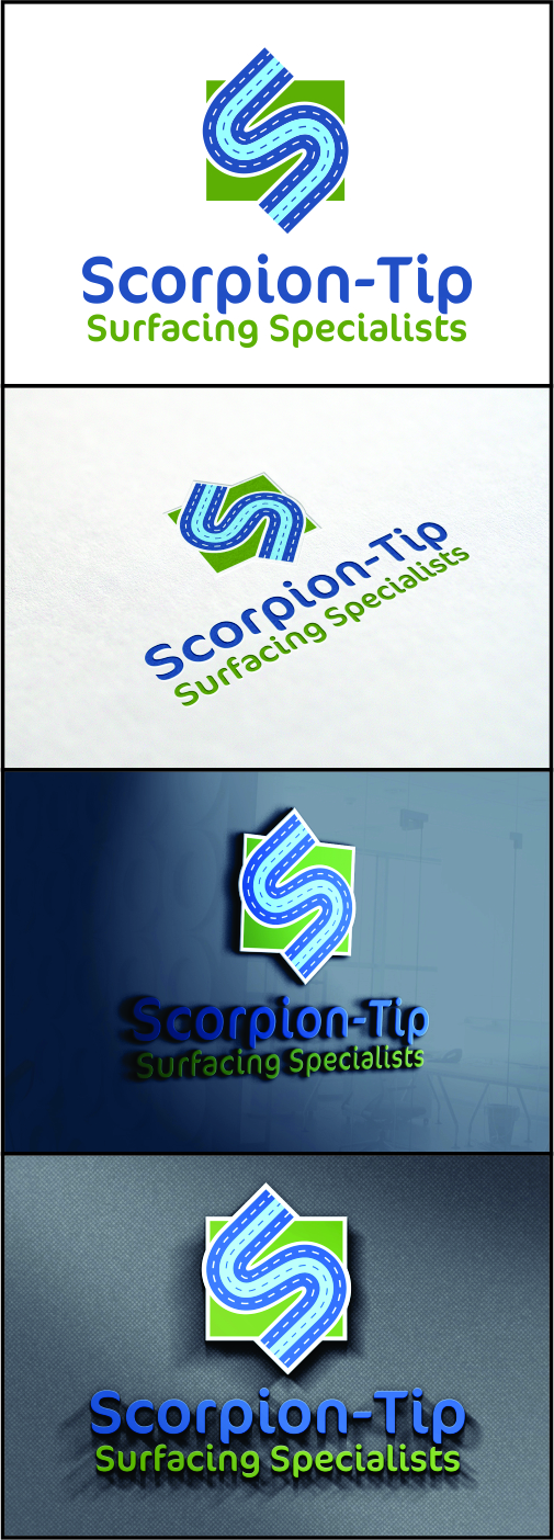 Logo Design by DG for Scorpion-Tip Surfacing Specialists | Design #10357709