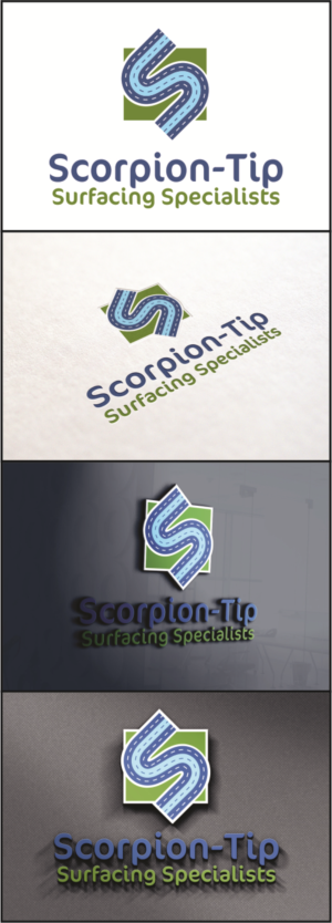 Logo Design by DG for Scorpion-Tip Surfacing Specialists | Design: #10357709
