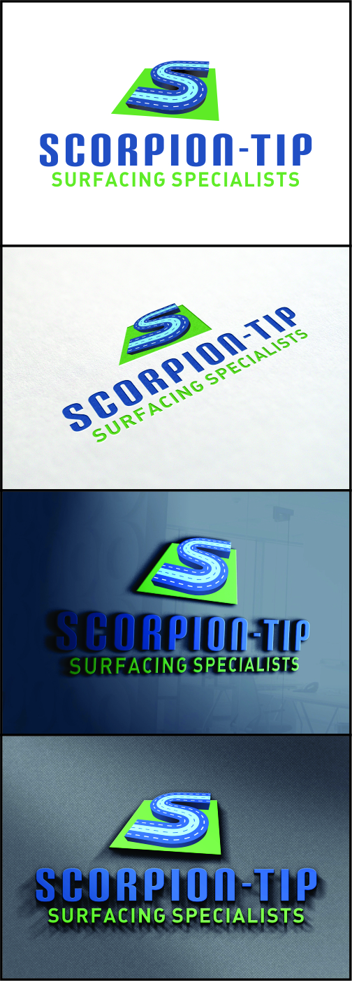 Logo Design by DG for Scorpion-Tip Surfacing Specialists | Design #10357710