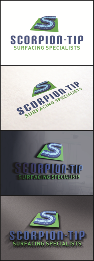 Logo Design by DG for Scorpion-Tip Surfacing Specialists | Design: #10357710