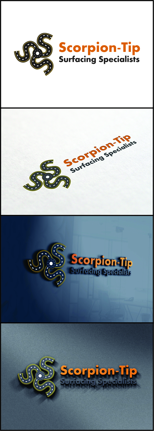 Logo-Design von DG für Scorpion-Tip Surfacing Specialists | Design #10357712