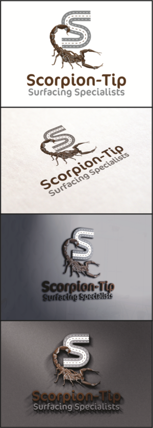 Logo-Design von DG für Scorpion-Tip Surfacing Specialists | Design: #10377651