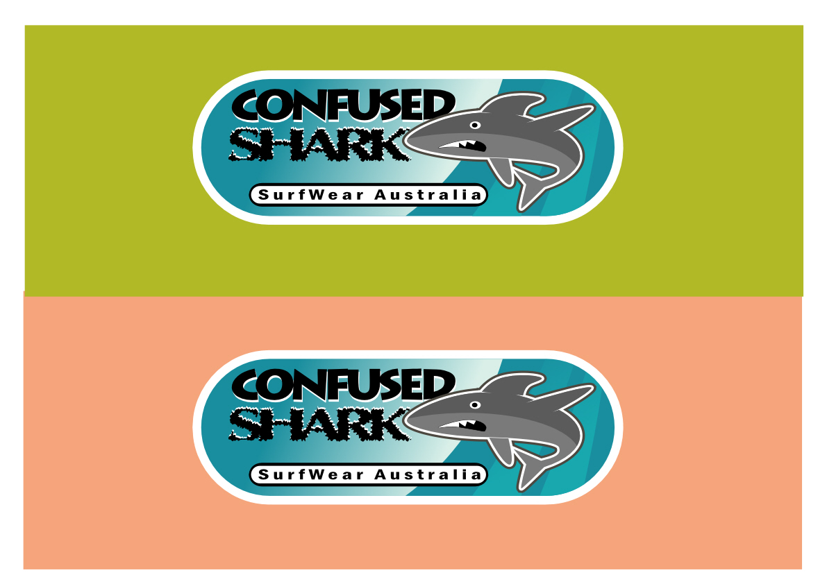 Sticker Design by dv for Confused Shark  | Design #2204378