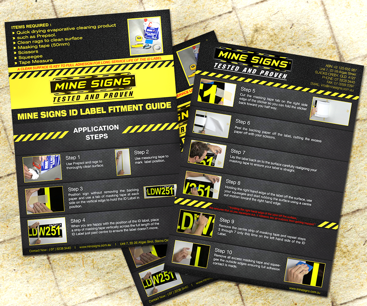 Broschüren-Design von Luna Art für Mine Signs | Design #2202536
