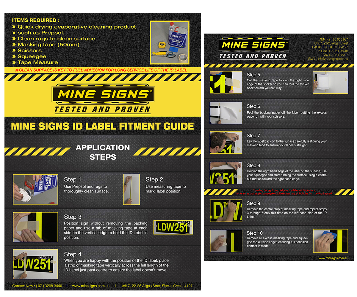Broschüren-Design von Luna Art für Mine Signs | Design #2202589
