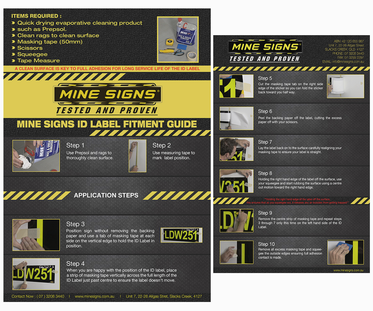 Diseño de Brochure por Luna Art para Mine Signs | Diseño #2202590