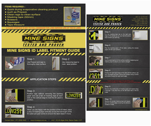 Broschüren-Design von Luna Art für Mine Signs | Design: #2202590