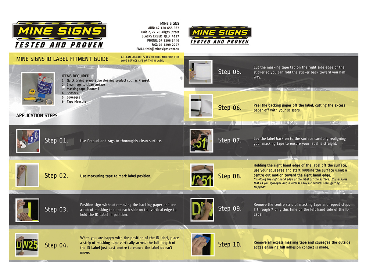 Diseño de Brochure por roopaljain para Mine Signs | Diseño #2202768