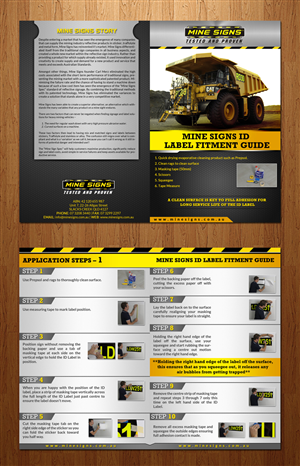 Broschüren-Design von ESolz Technologies für Mine Signs | Design #2188140