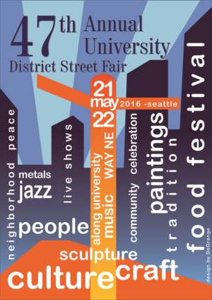 Poster Design by mrdegrange for The U District Partnership  | Design #10369792