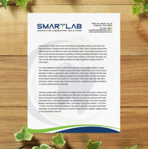 Letterhead Design by SL Designer for SmartLab | Design: #10368391