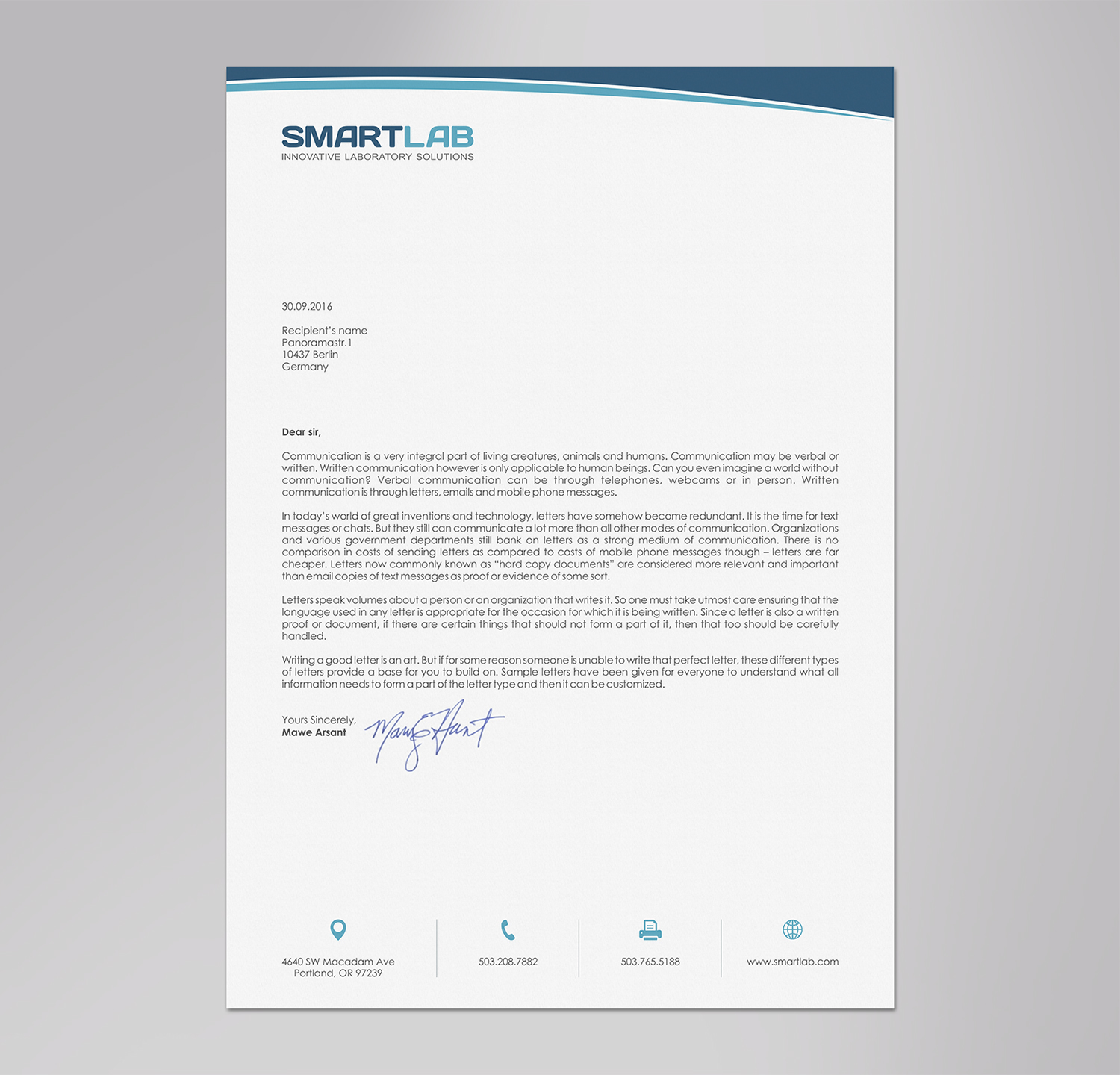 Letterhead Design by logodentity for SmartLab | Design #10365186