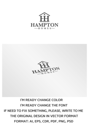 Logo Design by artsterdam for Hampton Homes | Design: #10354402