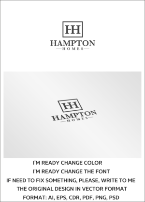 Logo Design by artsterdam for Hampton Homes | Design: #10354411