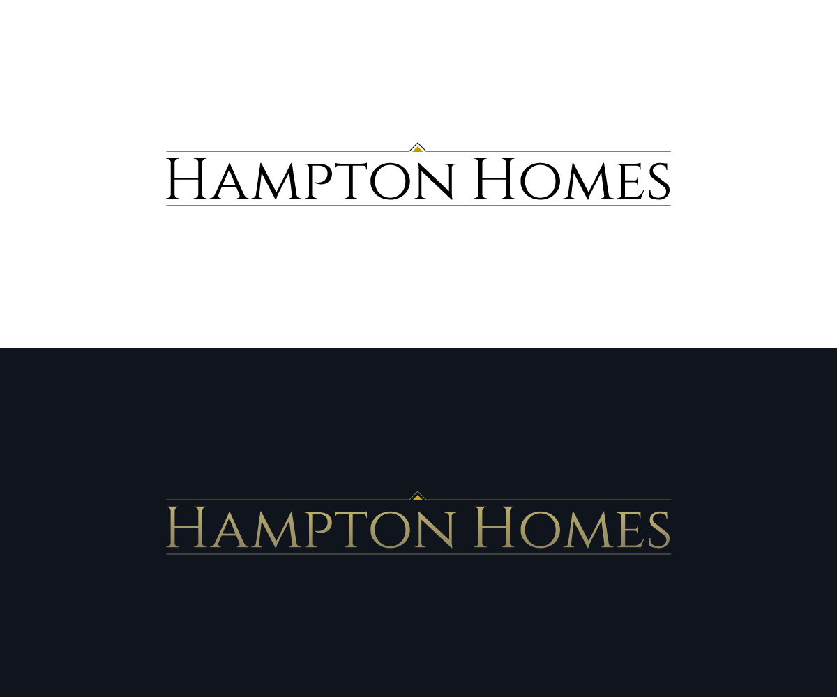 Logo Design by Equlibrium for Hampton Homes | Design #10411280