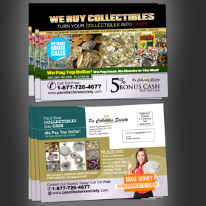 Postcard Design by NatPearlDesigns for Dave Barrett | Design: #10398439