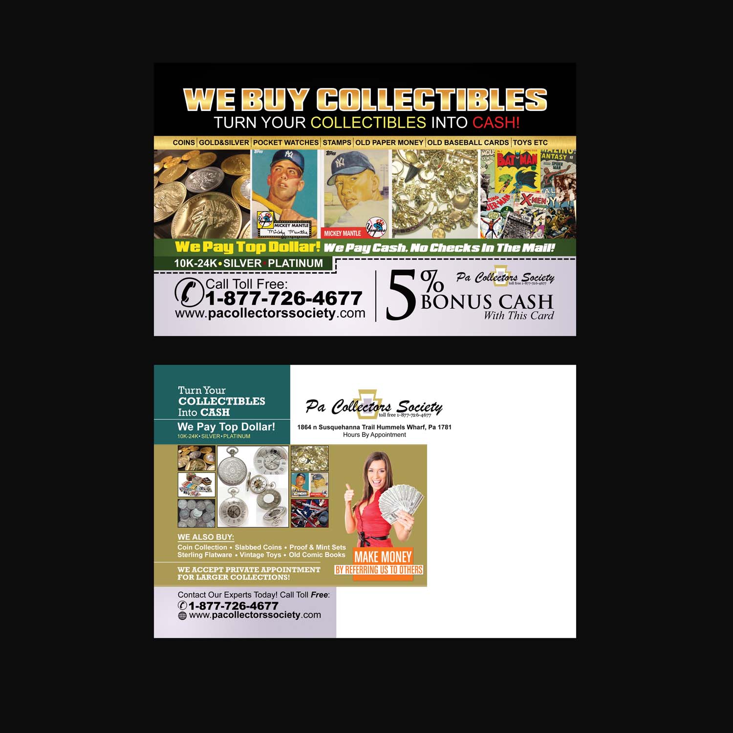 Diseño de Postal por NatPearlDesigns para Dave Barrett | Diseño #10422386