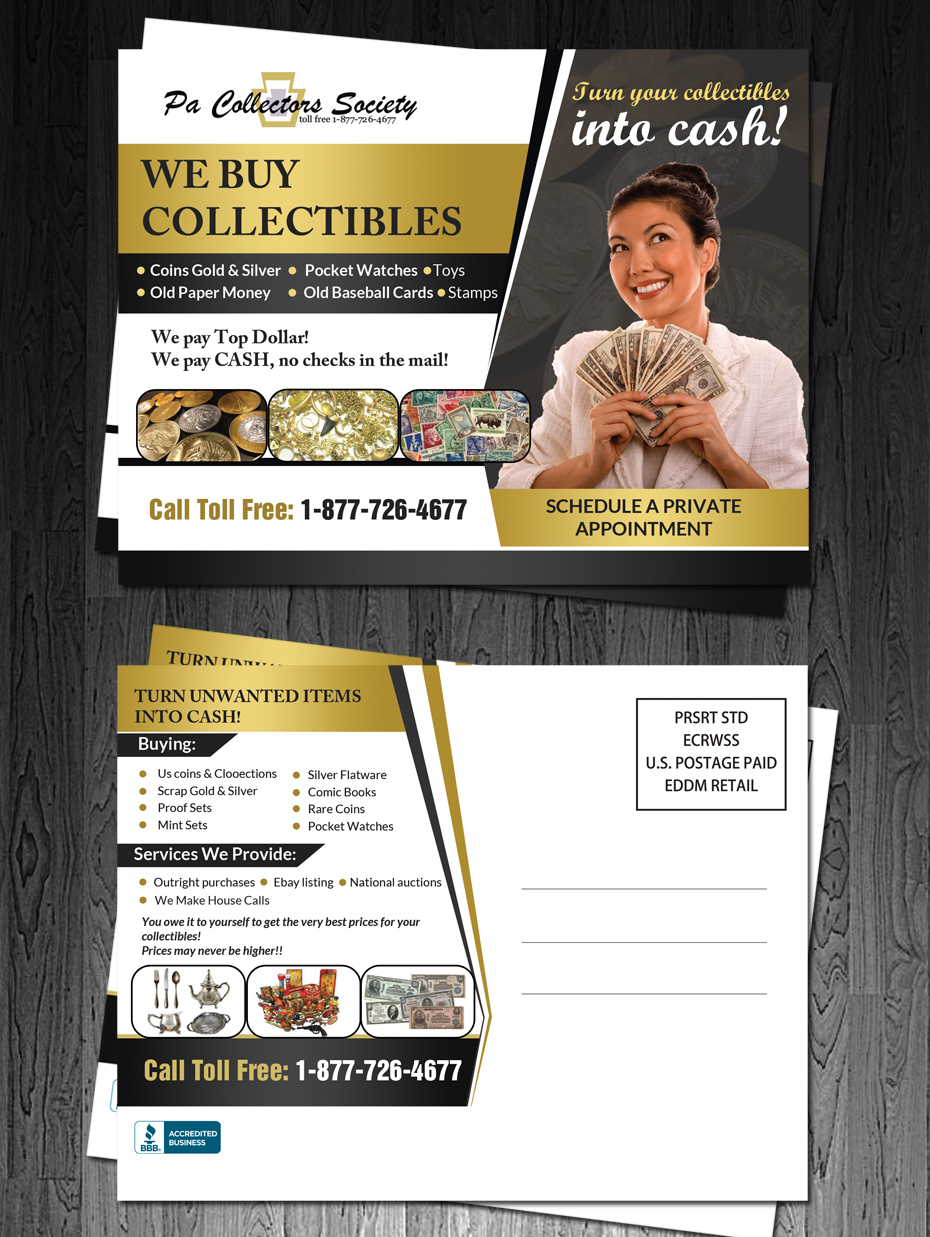 Postcard Design by debdesign for Dave Barrett | Design #10404957