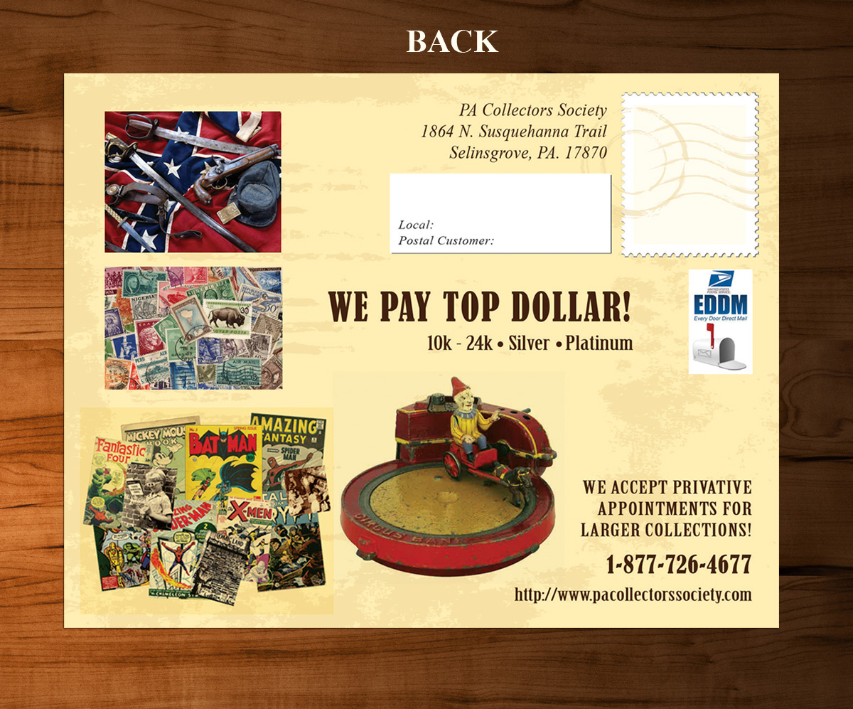 Postcard Design by studiogra7 for Dave Barrett | Design #10403227