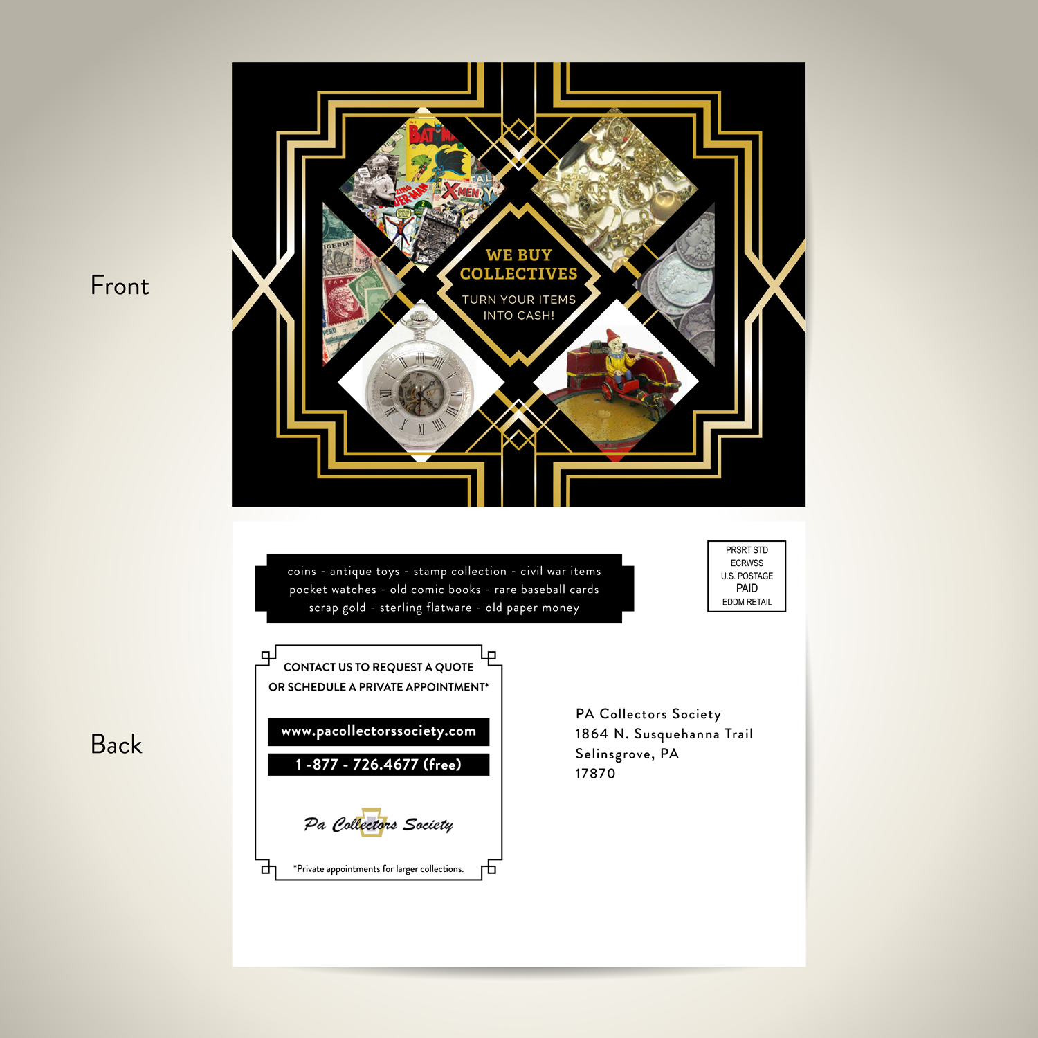 Diseño de Postal por Luiza Luna para Dave Barrett | Diseño #10408493