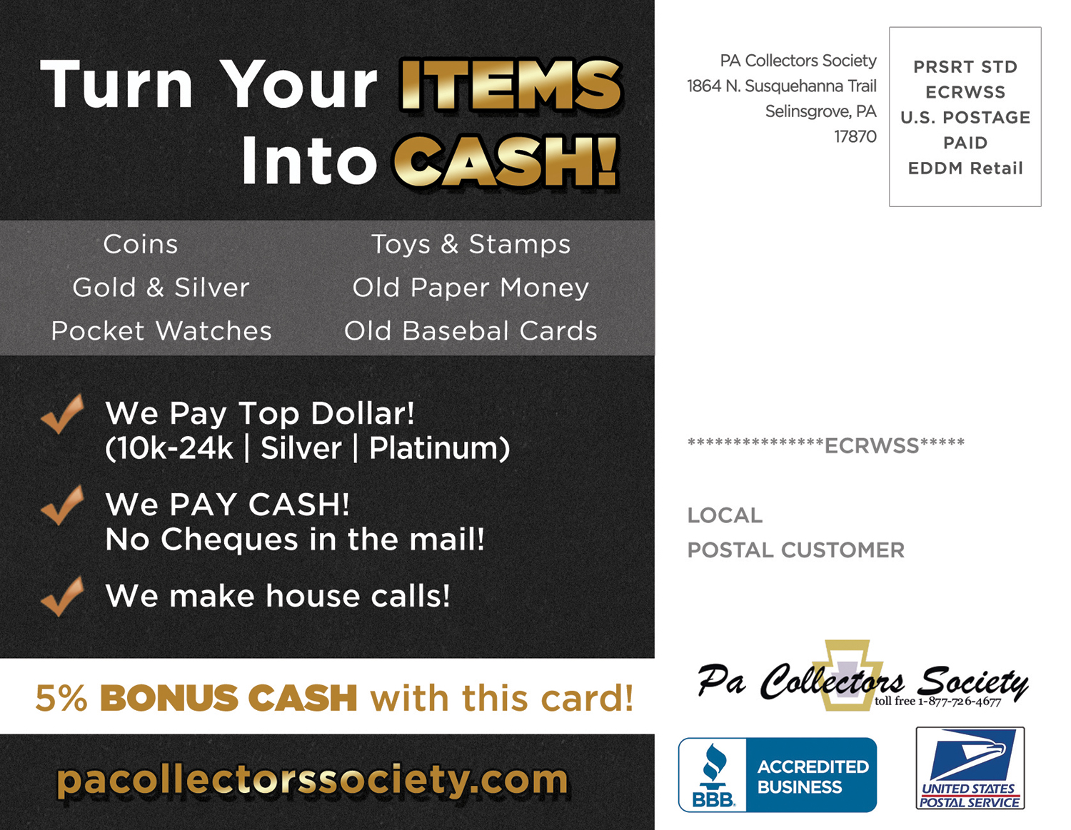 Diseño de Postal por Creative Chamber para Dave Barrett | Diseño #10411391