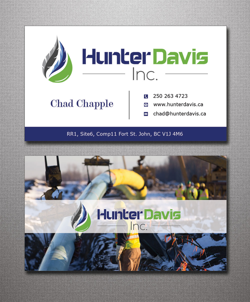 Business Card Design by Lanka Ama for HunterDavis Inc | Design #10365576