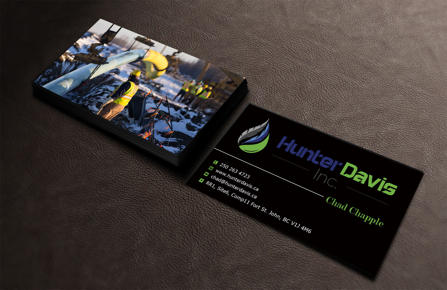 Design de Carte de Visite par Lanka Ama pour HunterDavis Inc | Design #10365578