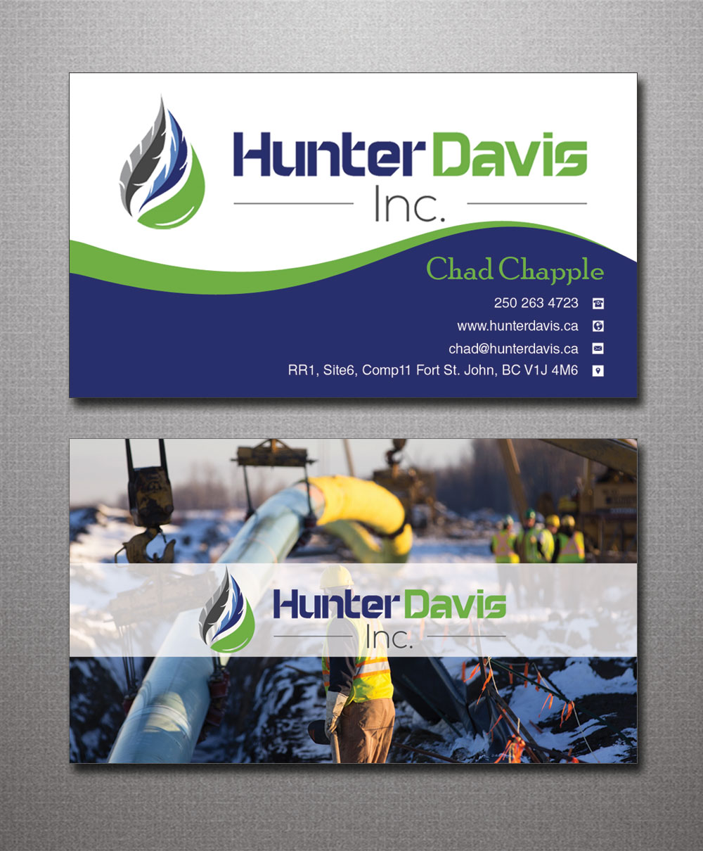 Business Card Design by Lanka Ama for HunterDavis Inc | Design #10365584