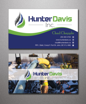 Design de Carte de Visite par Lanka Ama pour HunterDavis Inc | Design : #10365584
