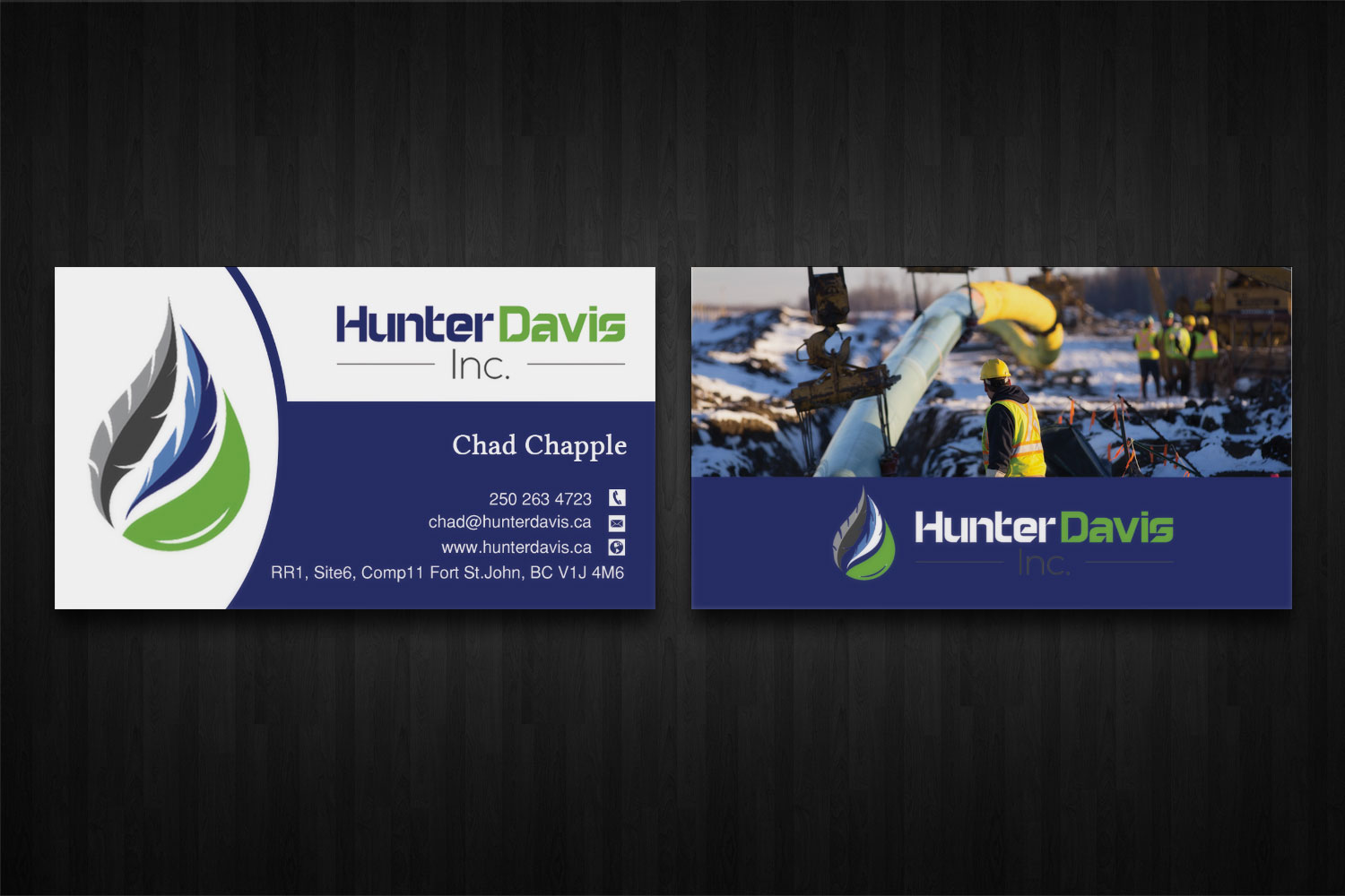 Business Card Design by Lanka Ama for HunterDavis Inc | Design #10365590