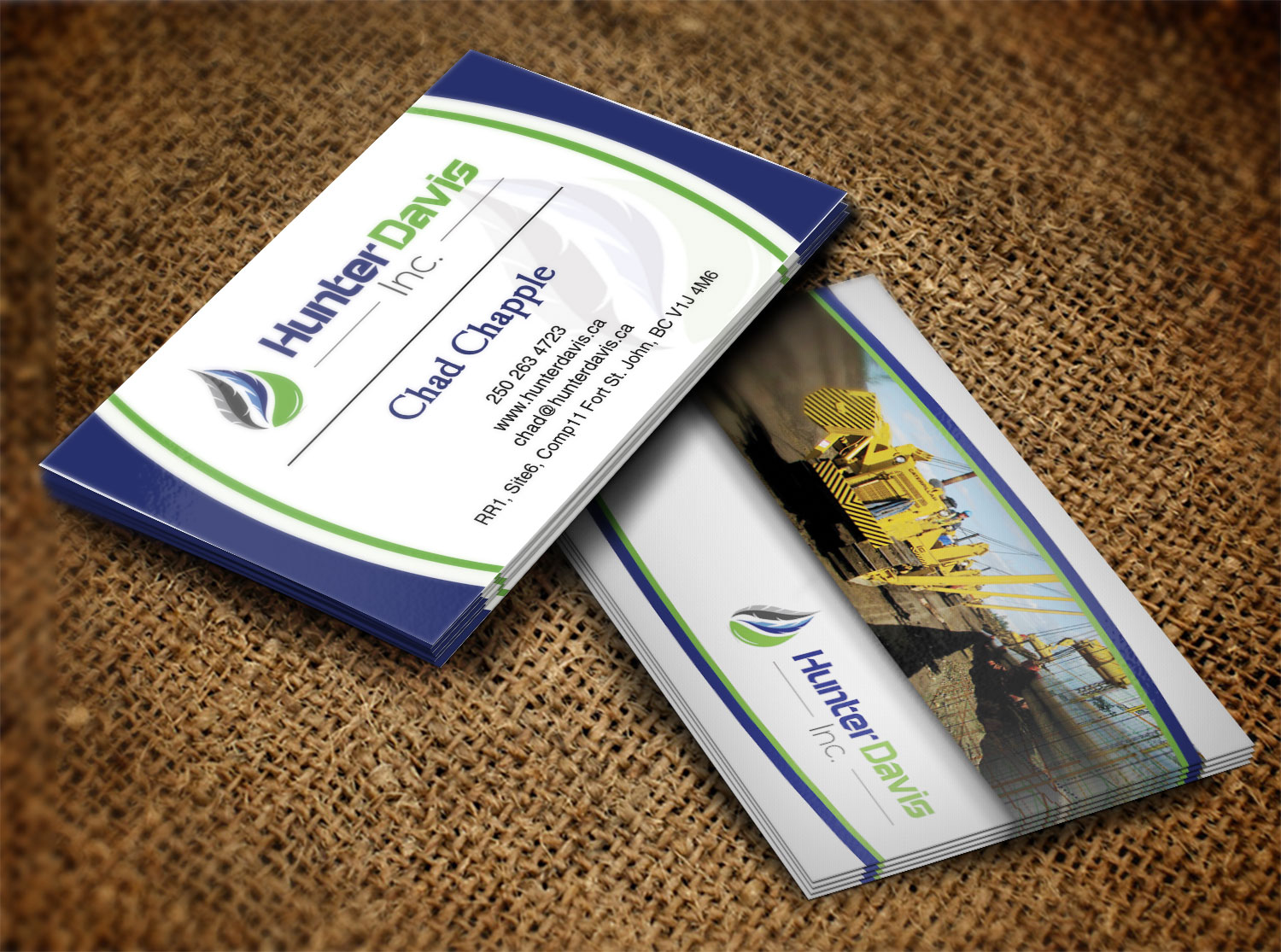Diseño de Tarjeta de Presentación por Lanka Ama para HunterDavis Inc | Diseño #10367139
