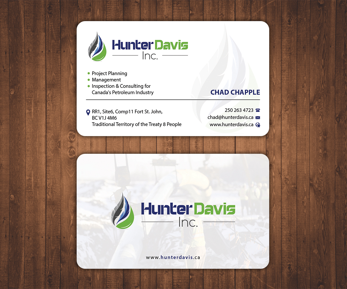 Design de Carte de Visite par Stylez Designz pour HunterDavis Inc | Design #10403663