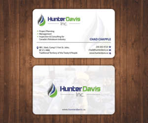 Diseño de Tarjeta de Presentación por Stylez Designz para HunterDavis Inc | Diseño: #10403663