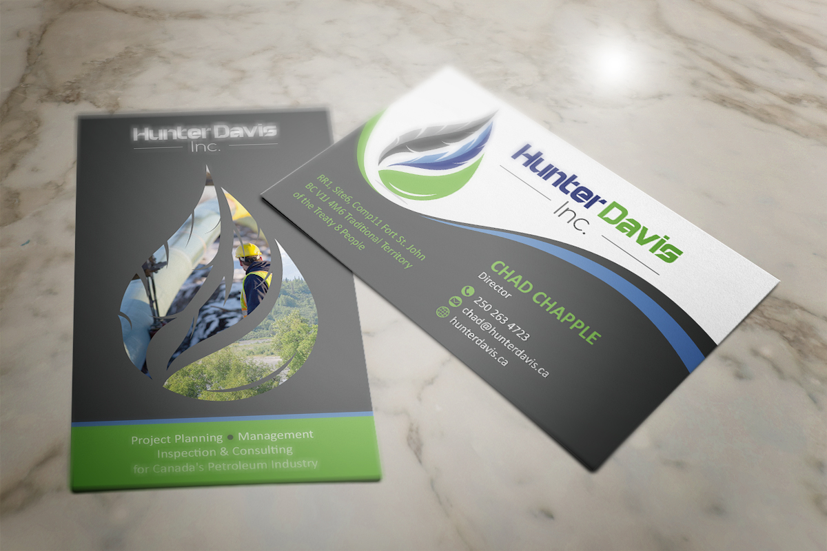 Business Card Design by Grafactory for HunterDavis Inc | Design: #10398318
