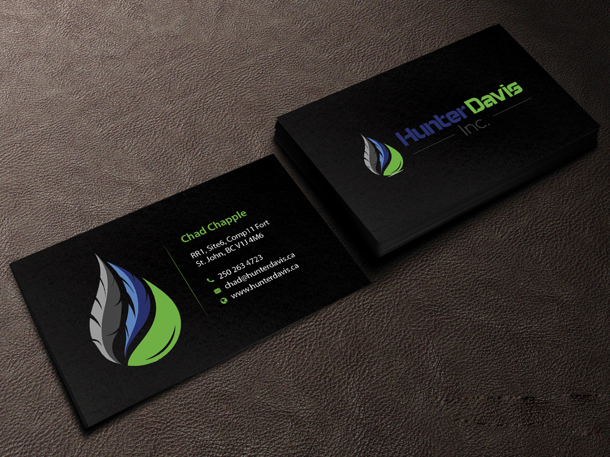 Business Card Design by Creations Box 2015 for HunterDavis Inc | Design #10367811