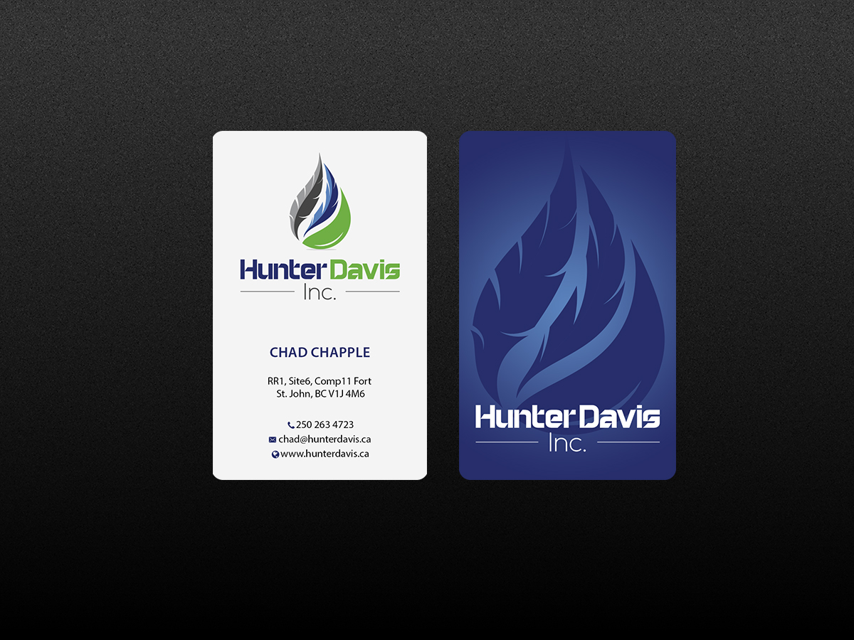 Business Card Design by Creations Box 2015 for HunterDavis Inc | Design #10367826