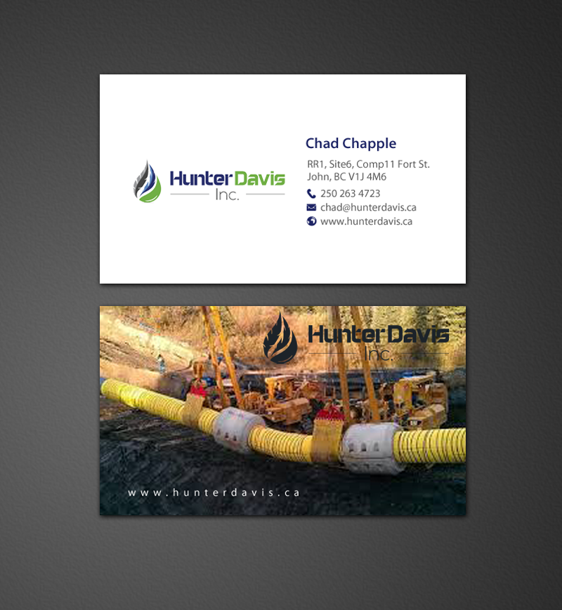 Business Card Design by chandrayaan.creative for HunterDavis Inc | Design #10366452