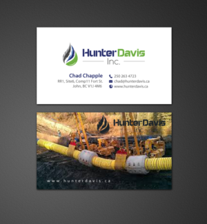 Diseño de Tarjeta de Presentación por chandrayaan.creative para HunterDavis Inc | Diseño: #10366453