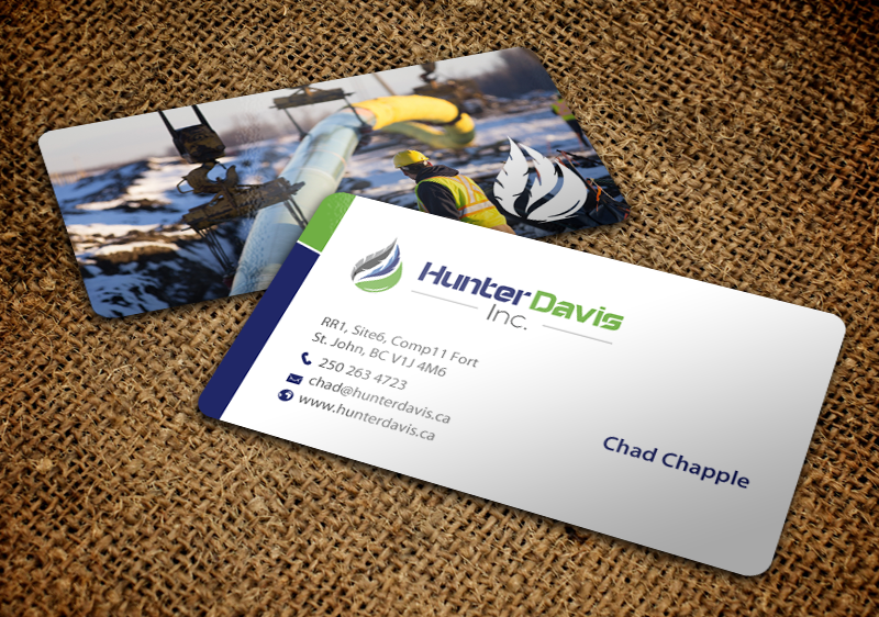 Business Card Design by chandrayaan.creative for HunterDavis Inc | Design #10366455