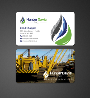 Diseño de Tarjeta de Presentación por chandrayaan.creative para HunterDavis Inc | Diseño: #10366462