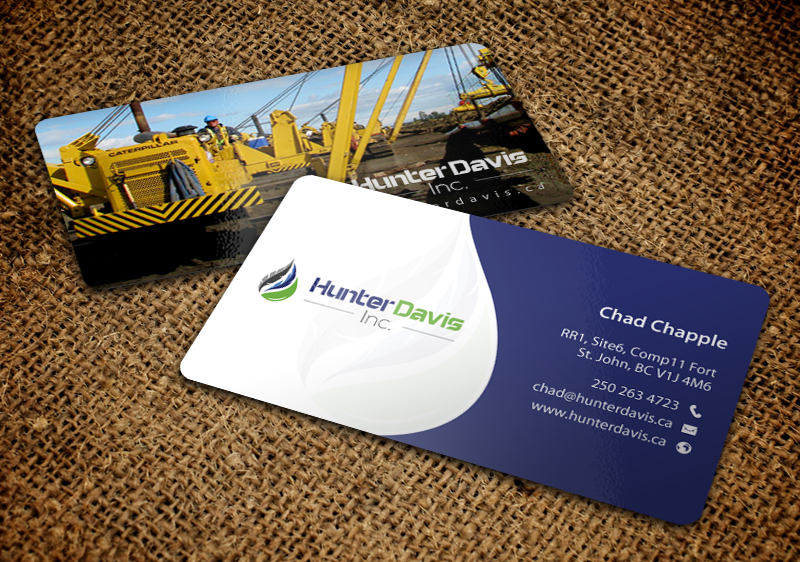 Diseño de Tarjeta de Presentación por chandrayaan.creative para HunterDavis Inc | Diseño #10366463