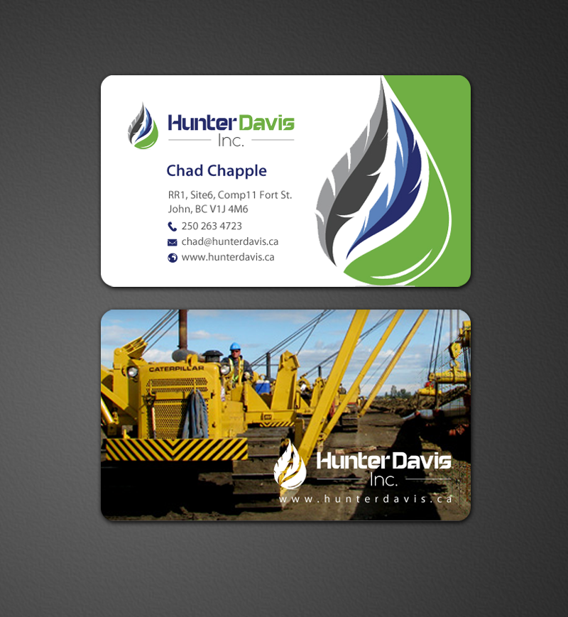 Business Card Design by chandrayaan.creative for HunterDavis Inc | Design #10366466