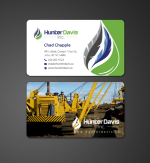 Diseño de Tarjeta de Presentación por chandrayaan.creative para HunterDavis Inc | Diseño: #10366466