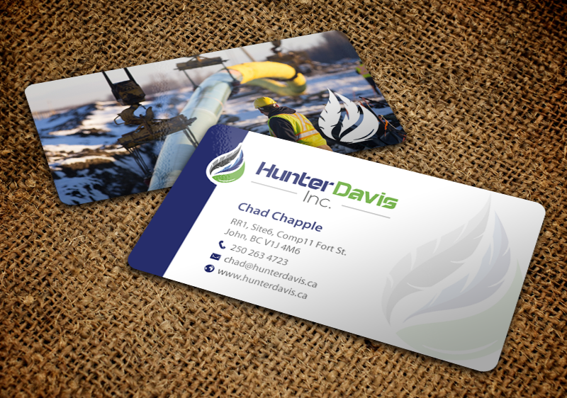 Business Card Design by chandrayaan.creative for HunterDavis Inc | Design #10366467
