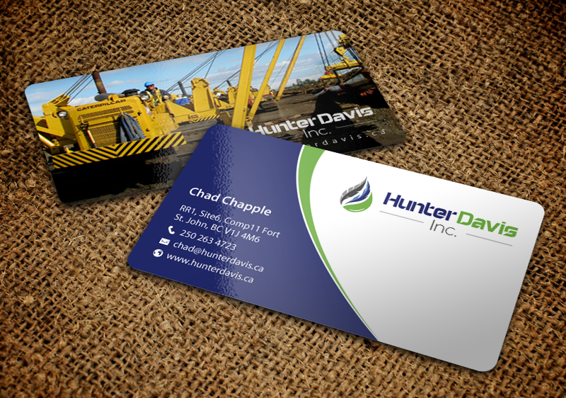 Business Card Design by chandrayaan.creative for HunterDavis Inc | Design #10366469