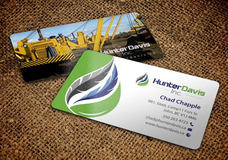 Business Card Design by chandrayaan.creative for HunterDavis Inc | Design #10366471