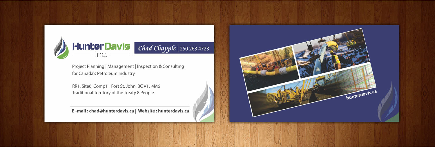 Design de Carte de Visite par kiyos creativities pour HunterDavis Inc | Design #10378527