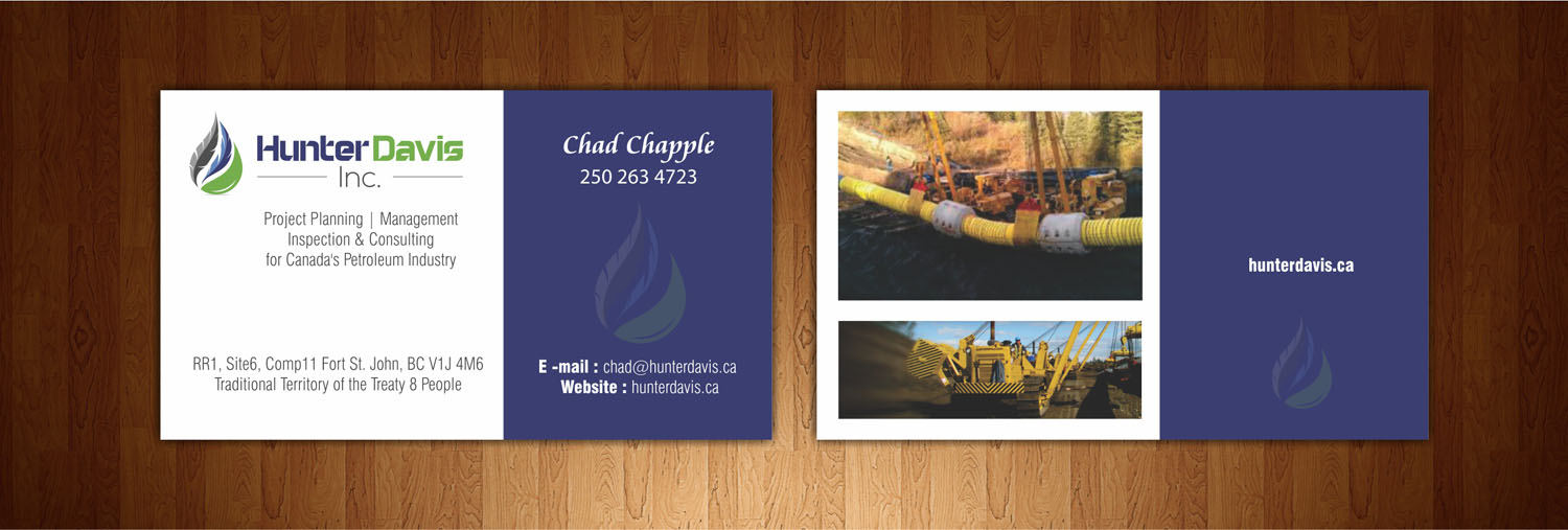 Design de Carte de Visite par kiyos creativities pour HunterDavis Inc | Design #10378577