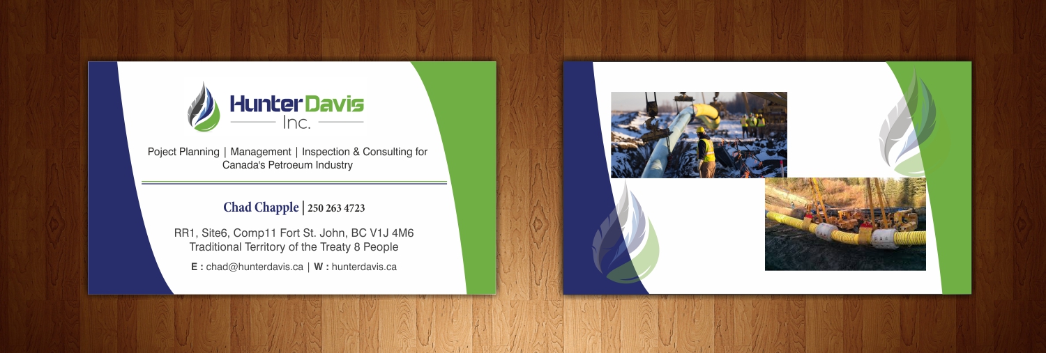 Business Card Design by kiyos creativities for HunterDavis Inc | Design #10395889